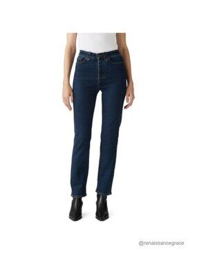 Levi's Wedgie Straight Leg Mid Rise Western Yoke Stretch Jeans